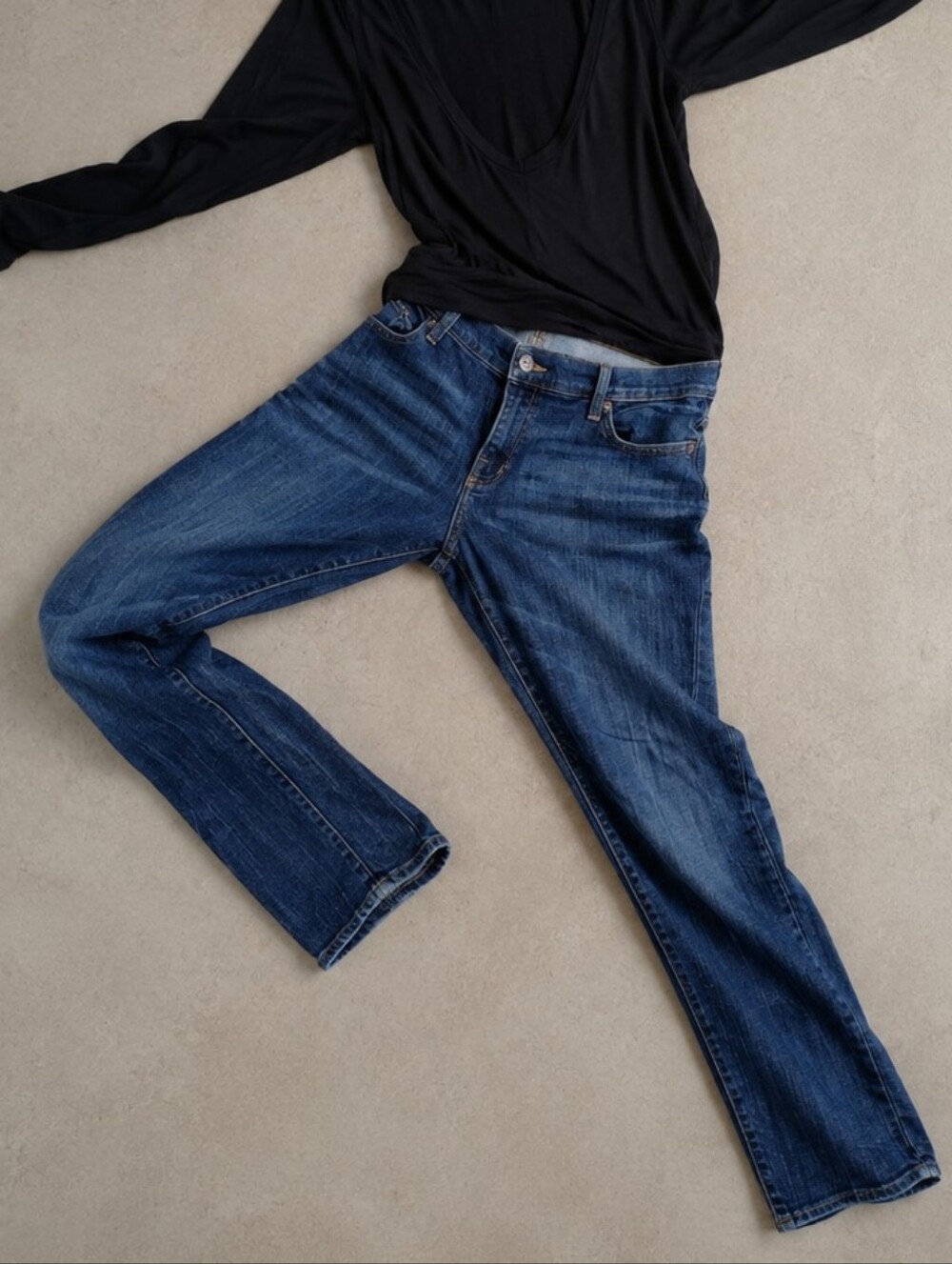 Rock & Republic Low Rise Jeans Y2K Distressed Wash Size 16 Bootcut Straight